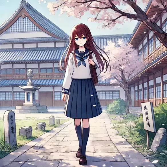 Anime Girl Walking DP