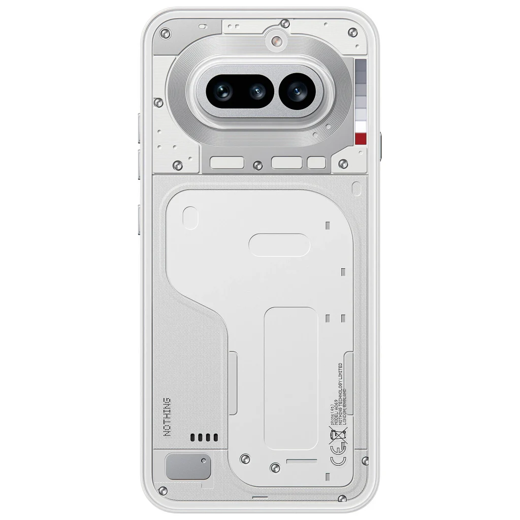 Nothing Phone (4a) with Glyph Bar lit on the back